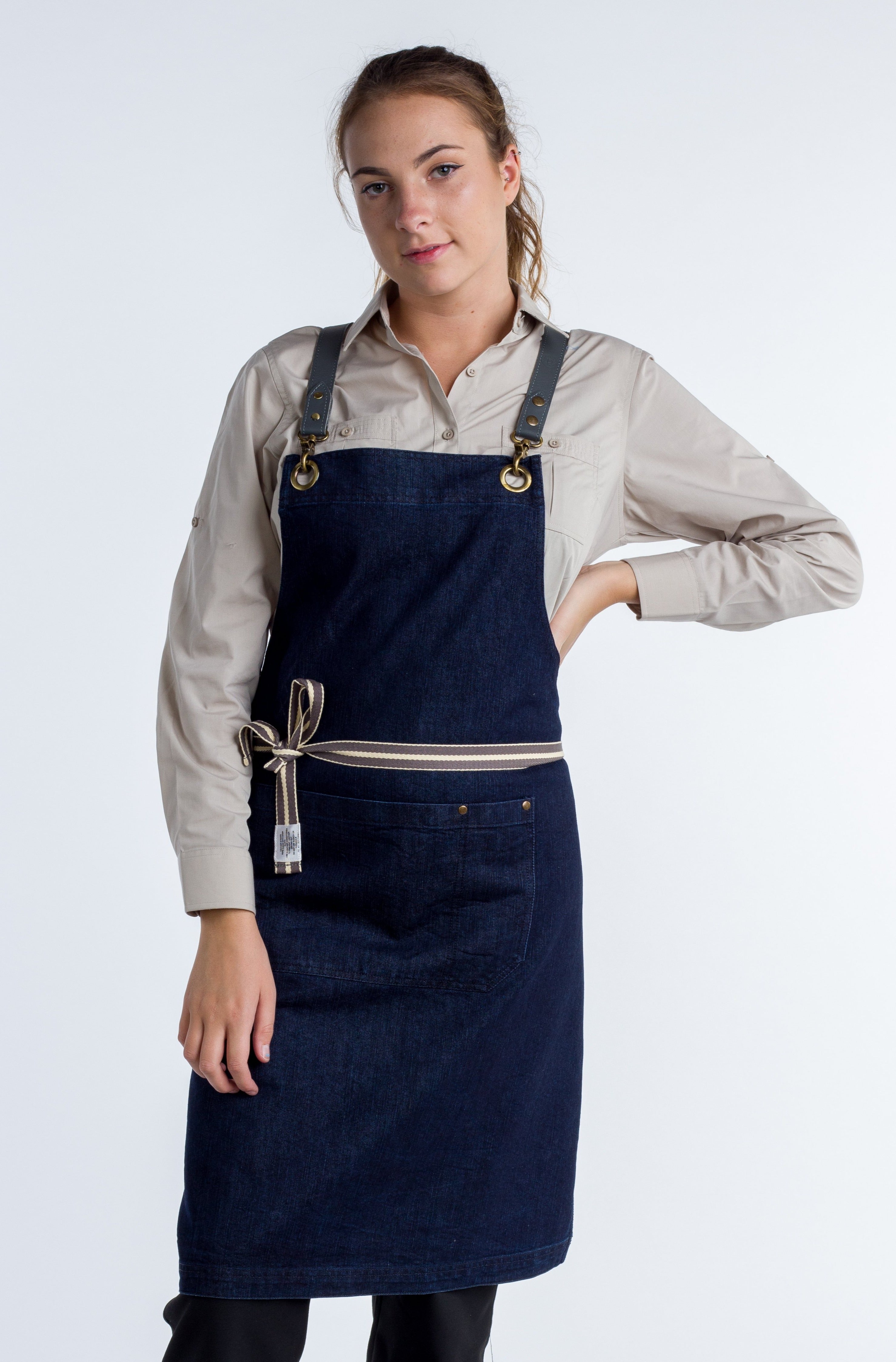 Original Denim apron dark indigo Italy