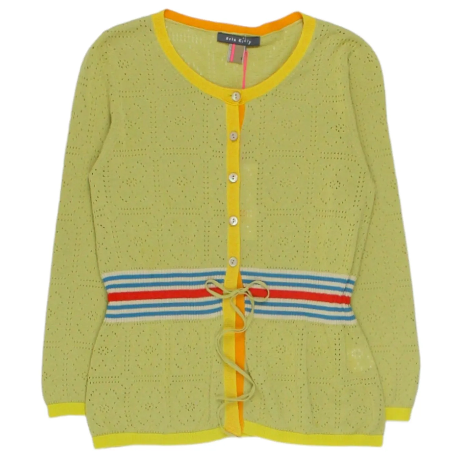 Orla Kiely Green Lace Cardigan