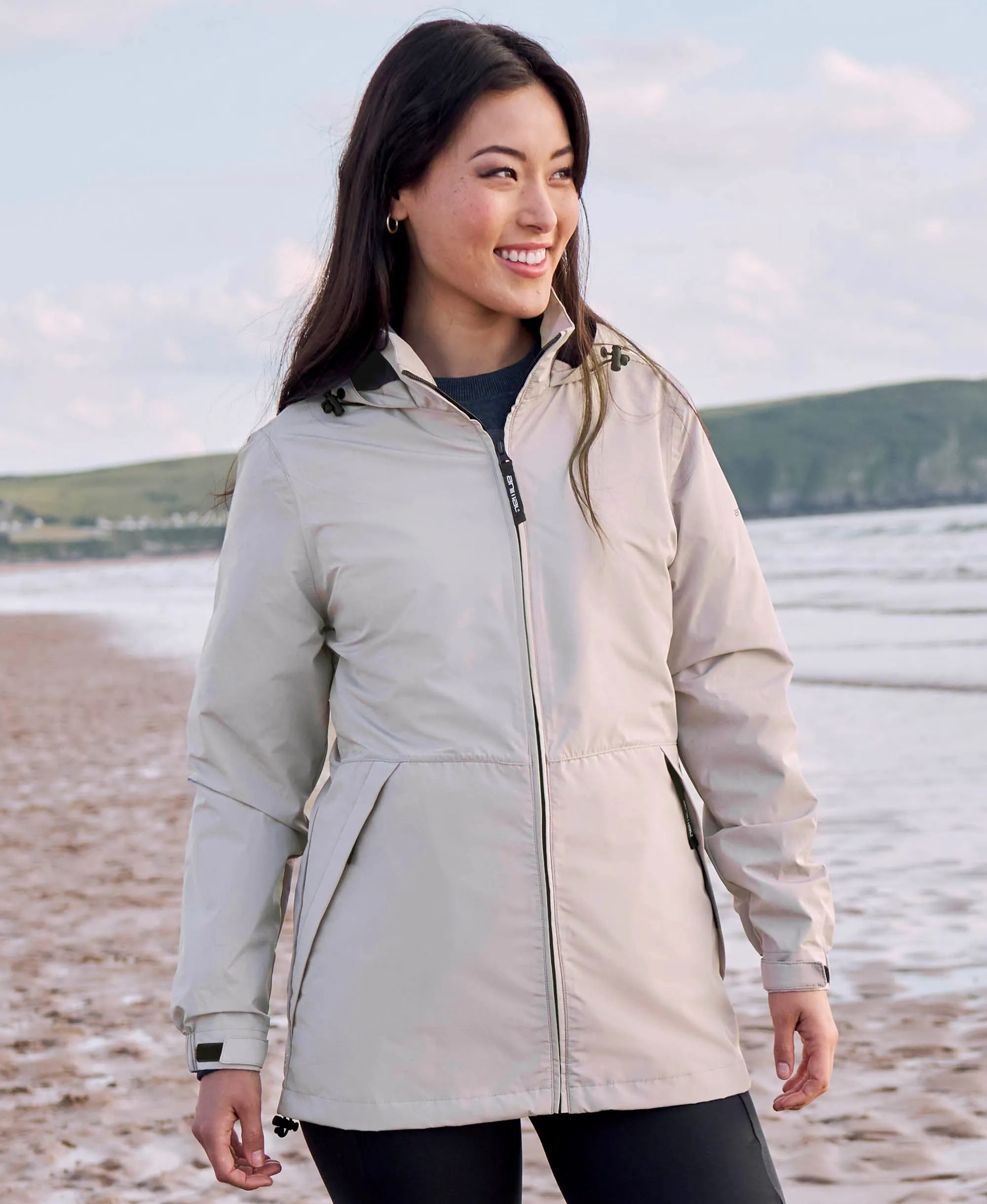 Pace Womens Packable Jacket - Light Beige