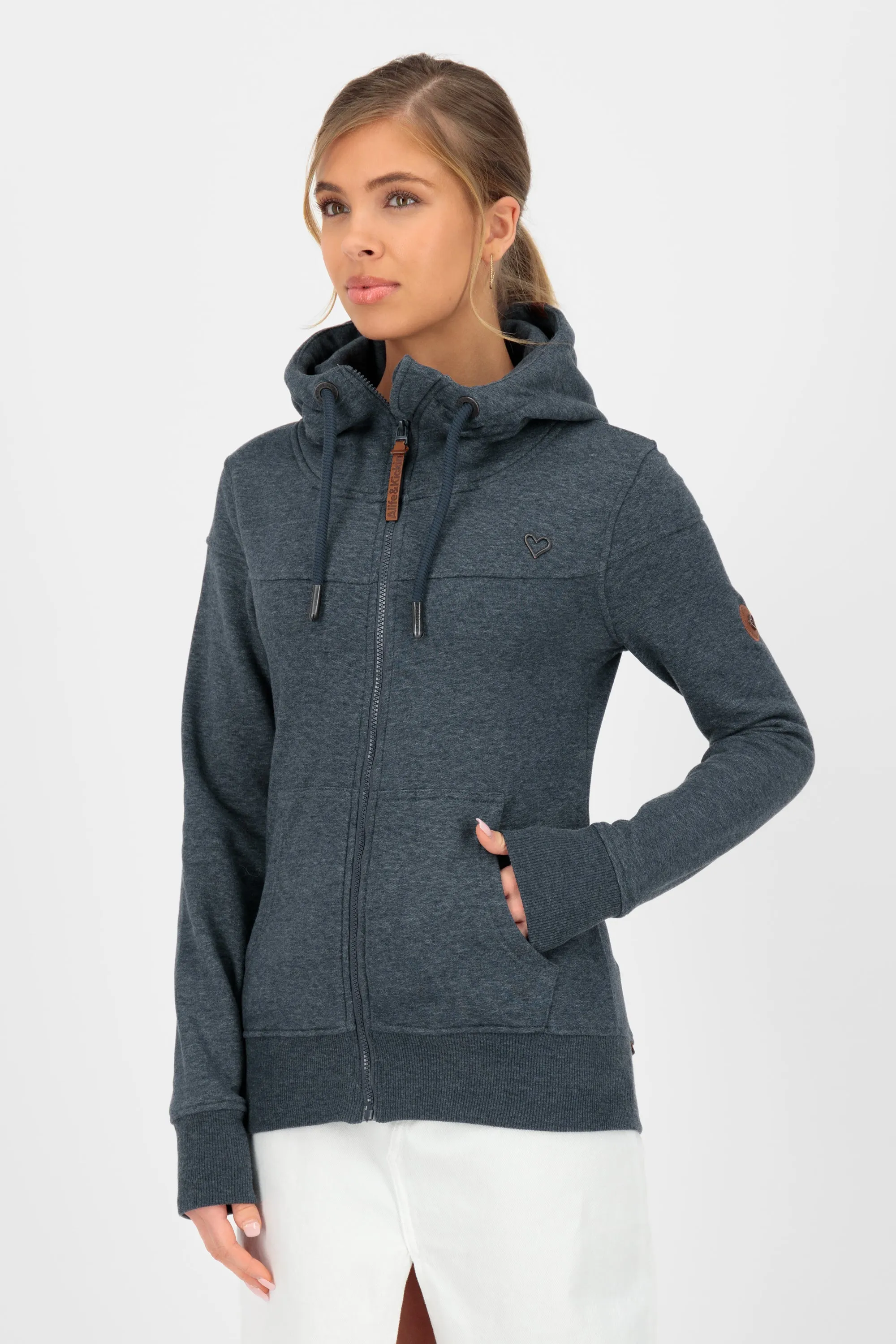 PalinaAK A Hooded Sweat Jacket  Dunkelblau