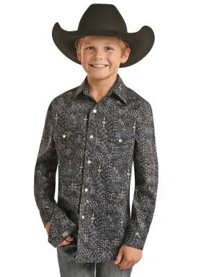 Panhandle Slim Boys Bandana Long Sleeve Shirt