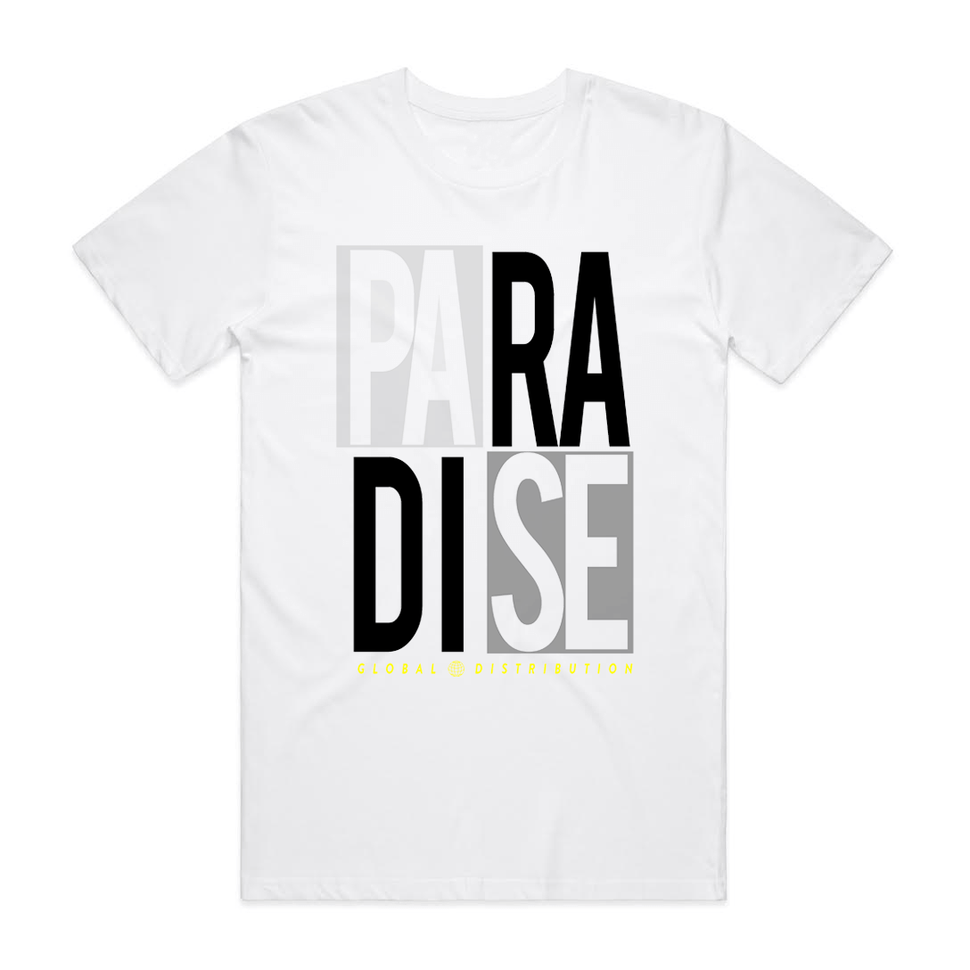 PARADISE BLOCK TEE WHT