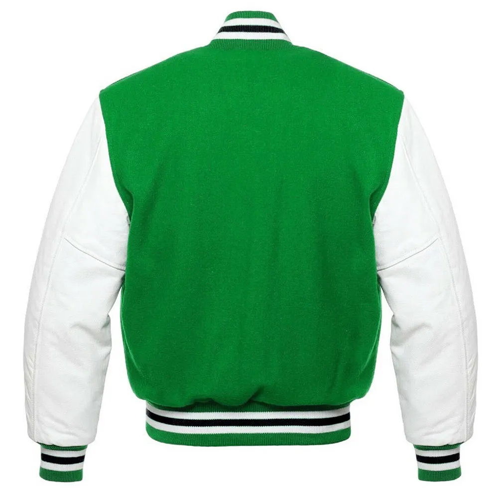 Philadelphia Eagles Vintage Varsity Green and White Jacket