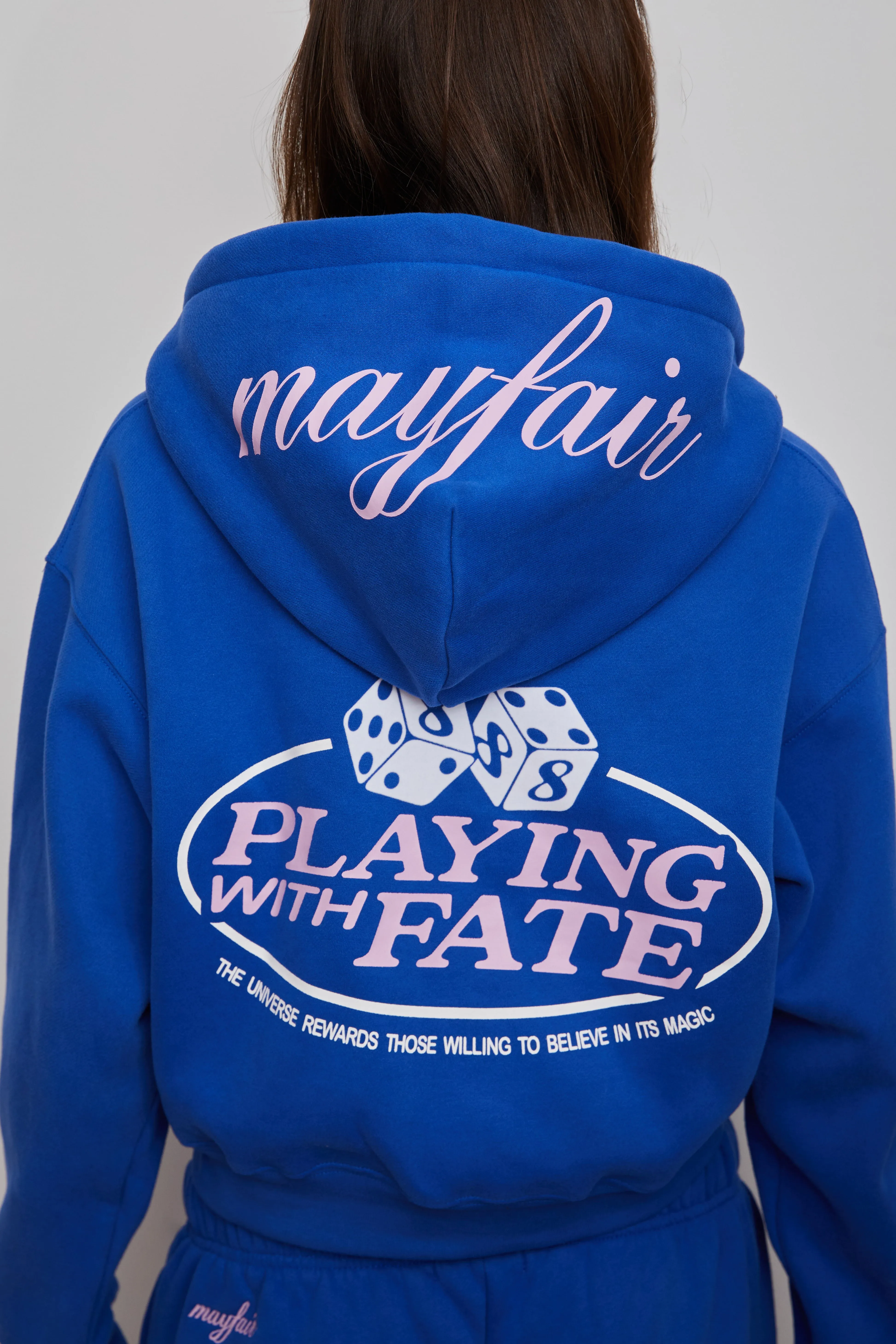 Playing With Fate Fitted Zip-Up Hoodie