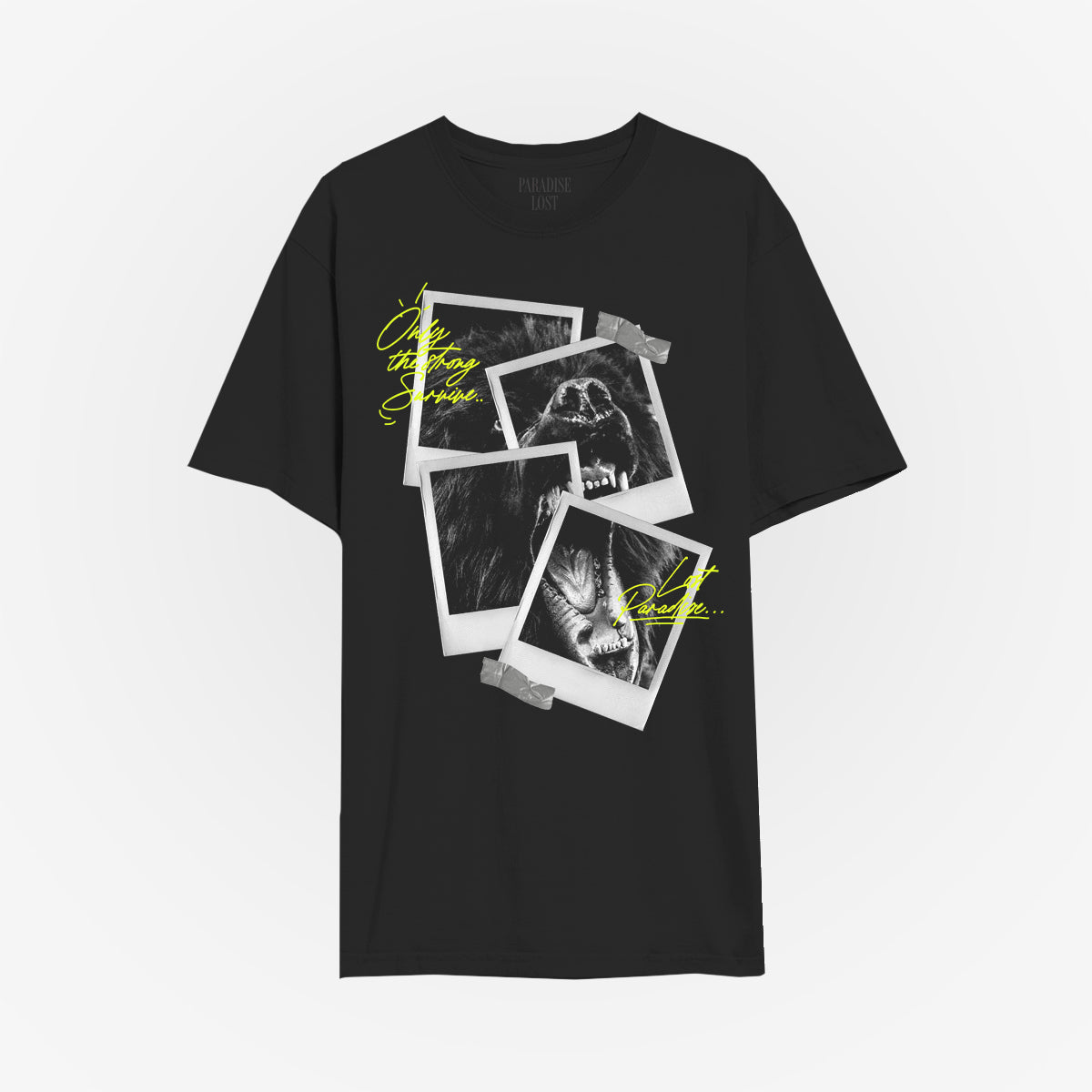 POLAROID TEE BLK/N.GRN