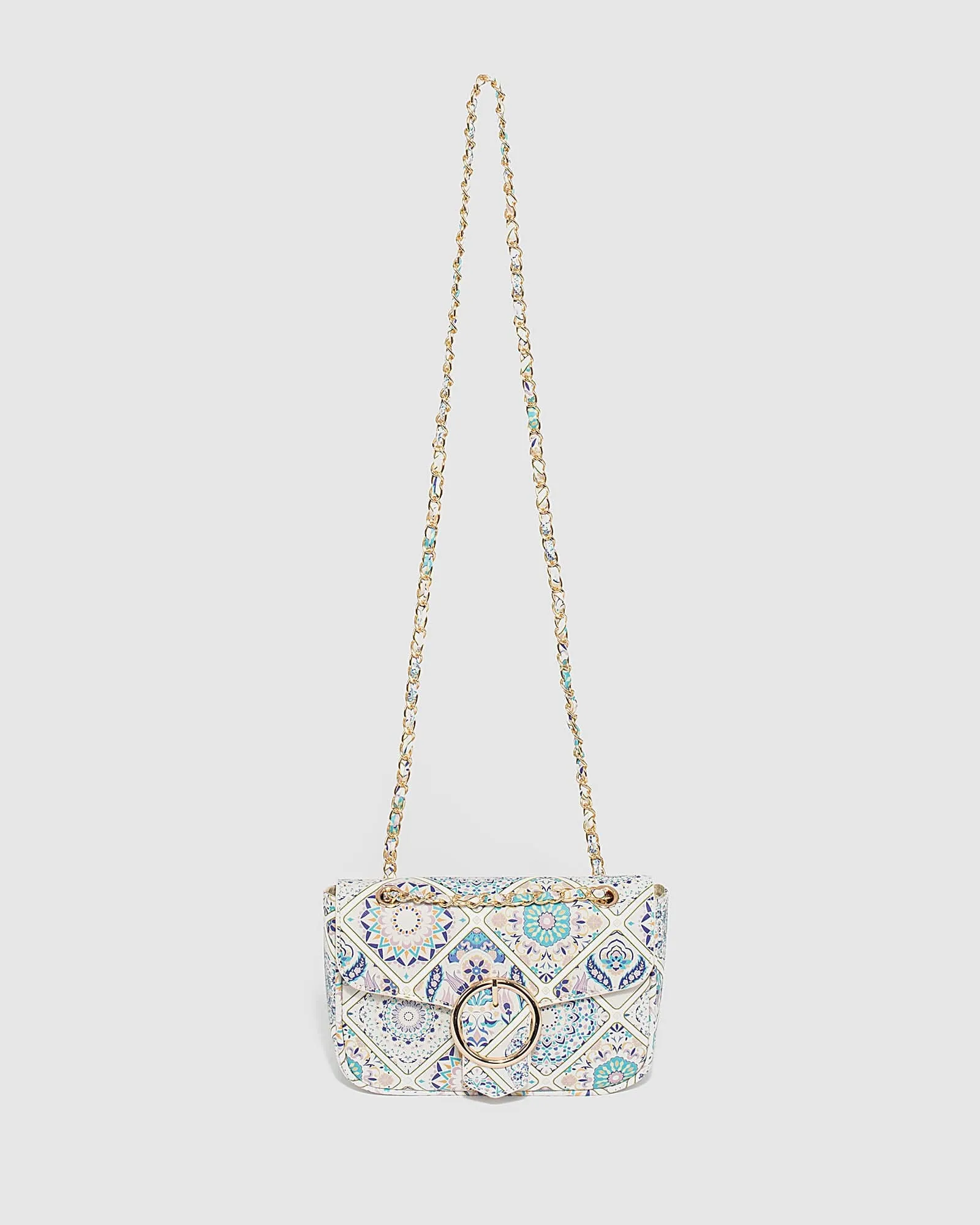 Print Maeve Chain Crossbody Bag