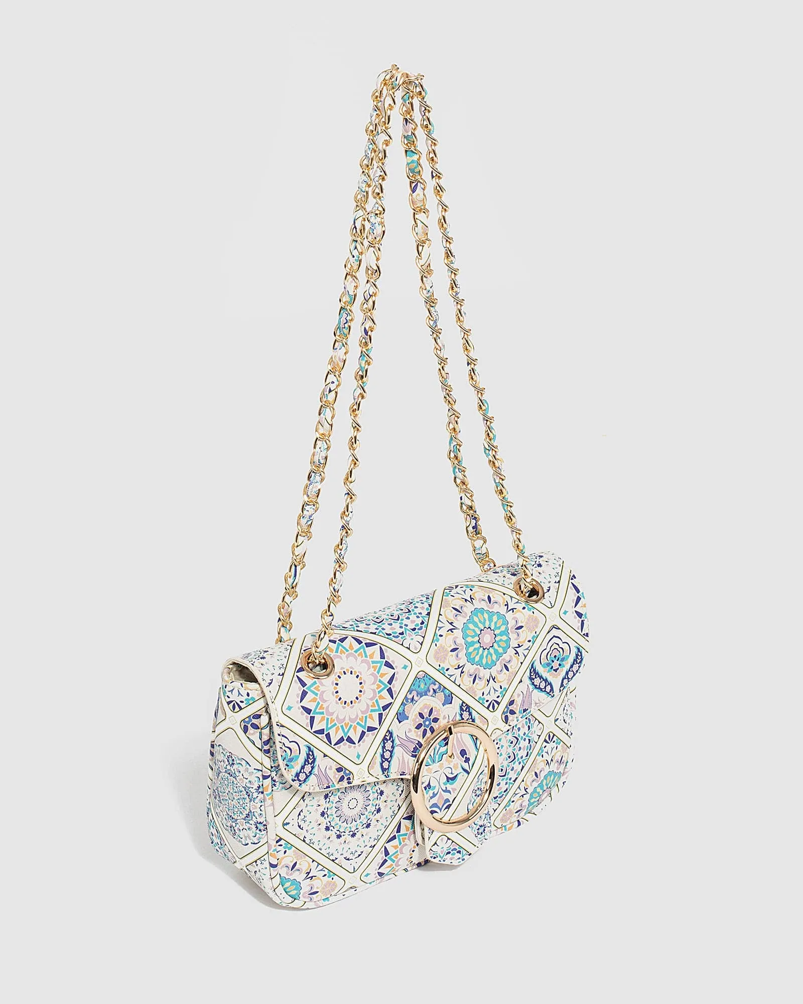 Print Maeve Chain Crossbody Bag