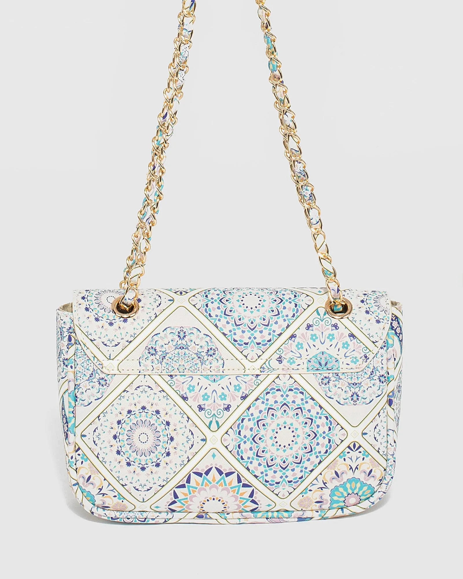 Print Maeve Chain Crossbody Bag