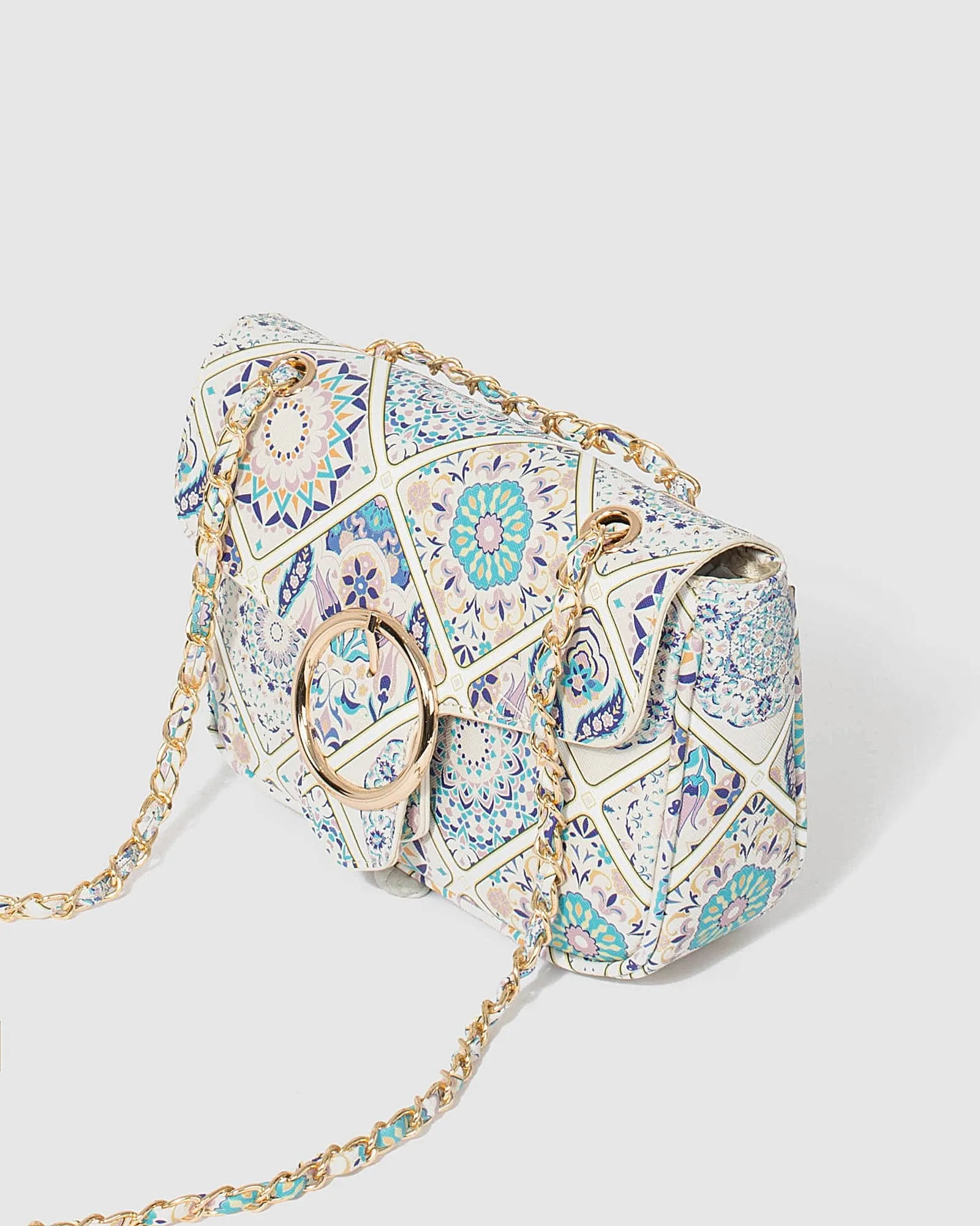 Print Maeve Chain Crossbody Bag