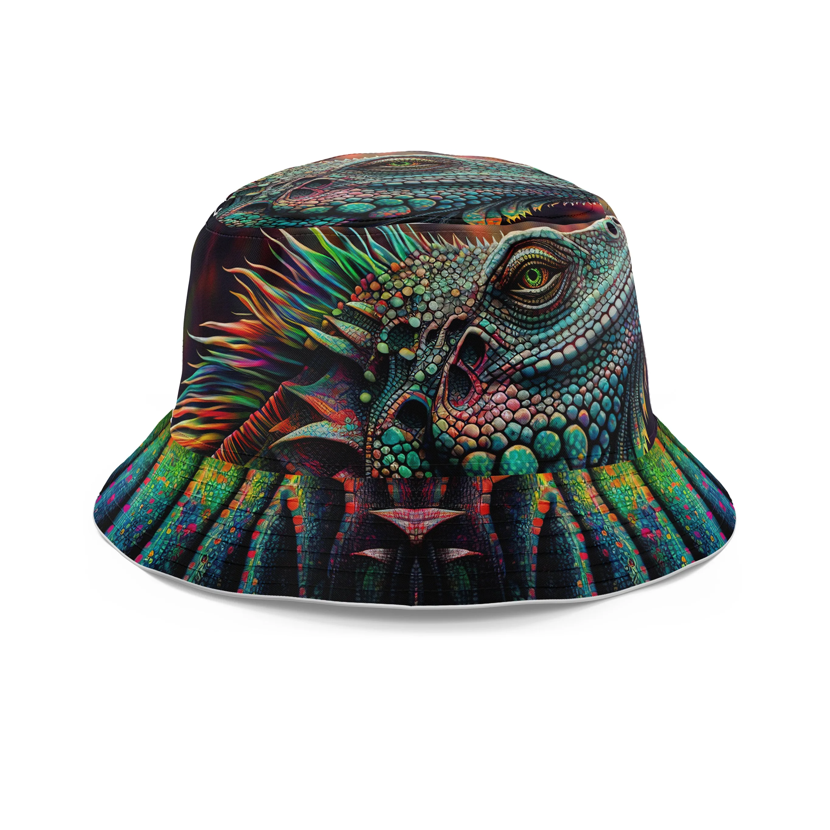 Psychedelic Giant Iguana 2.0 Bucket Hat