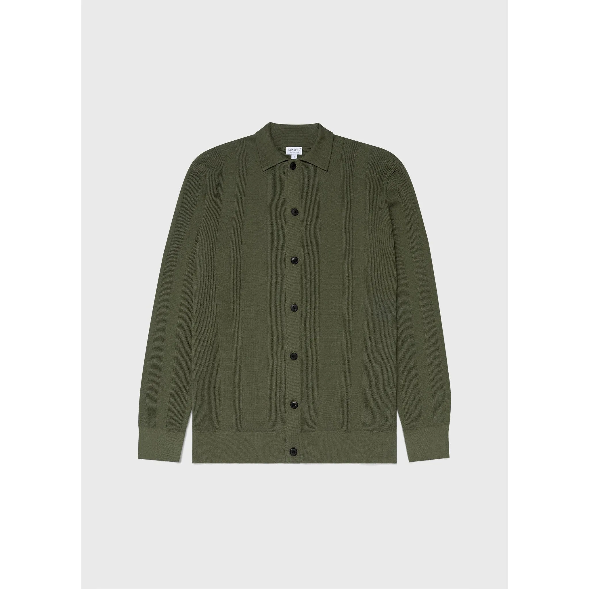 Rib Knit Jacket | Men | Hunter Green