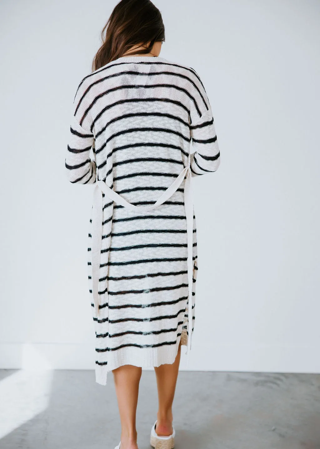 Robin Striped Longline Cardigan