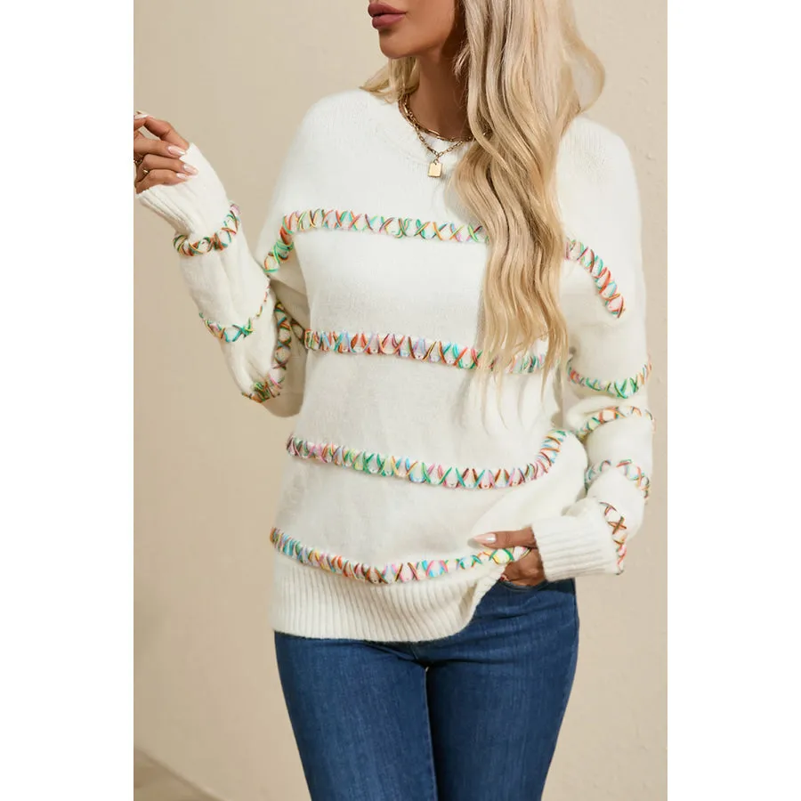 Round Neck Long Sleeve Sweater