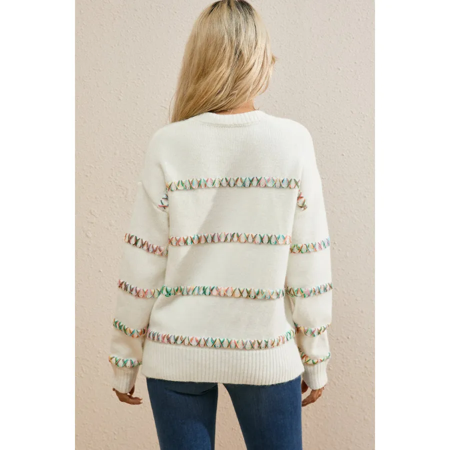 Round Neck Long Sleeve Sweater