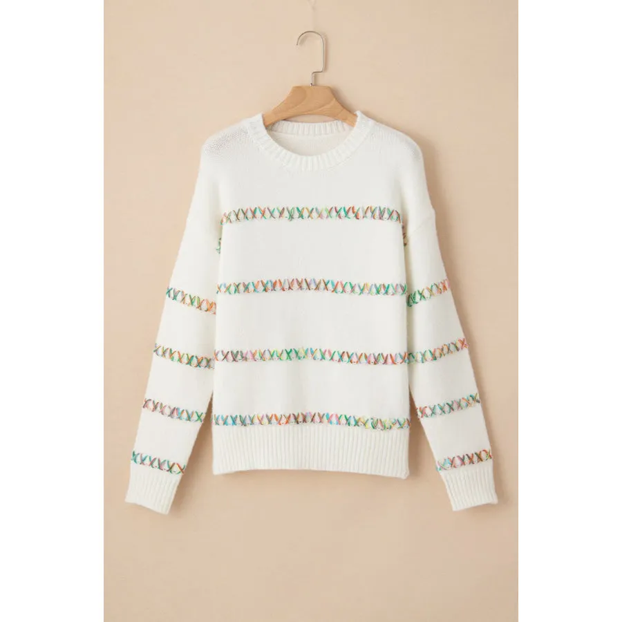 Round Neck Long Sleeve Sweater