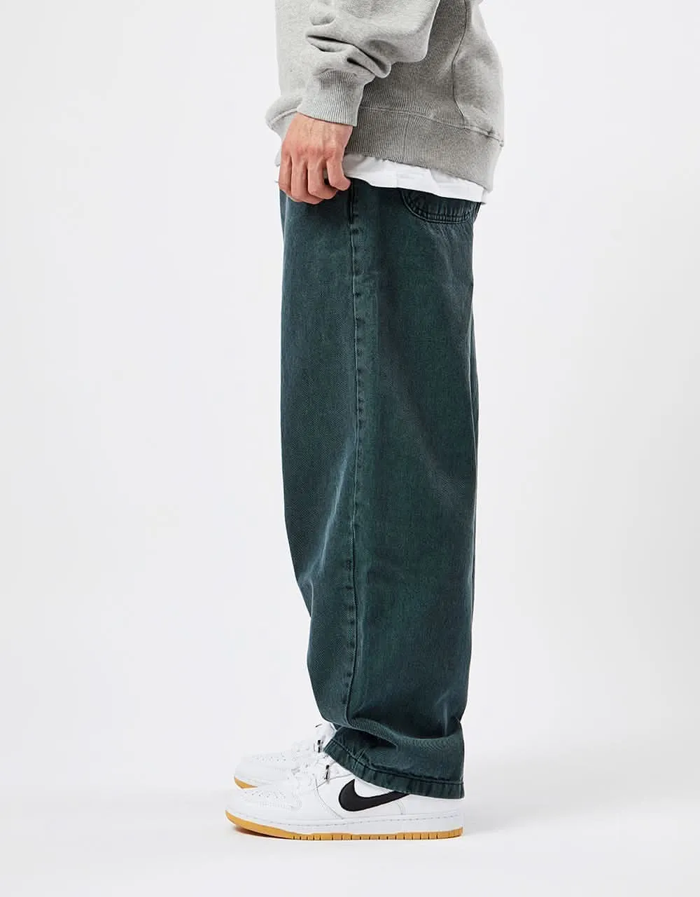 Route One Super Baggy Denim Jeans - Shaded Spruce