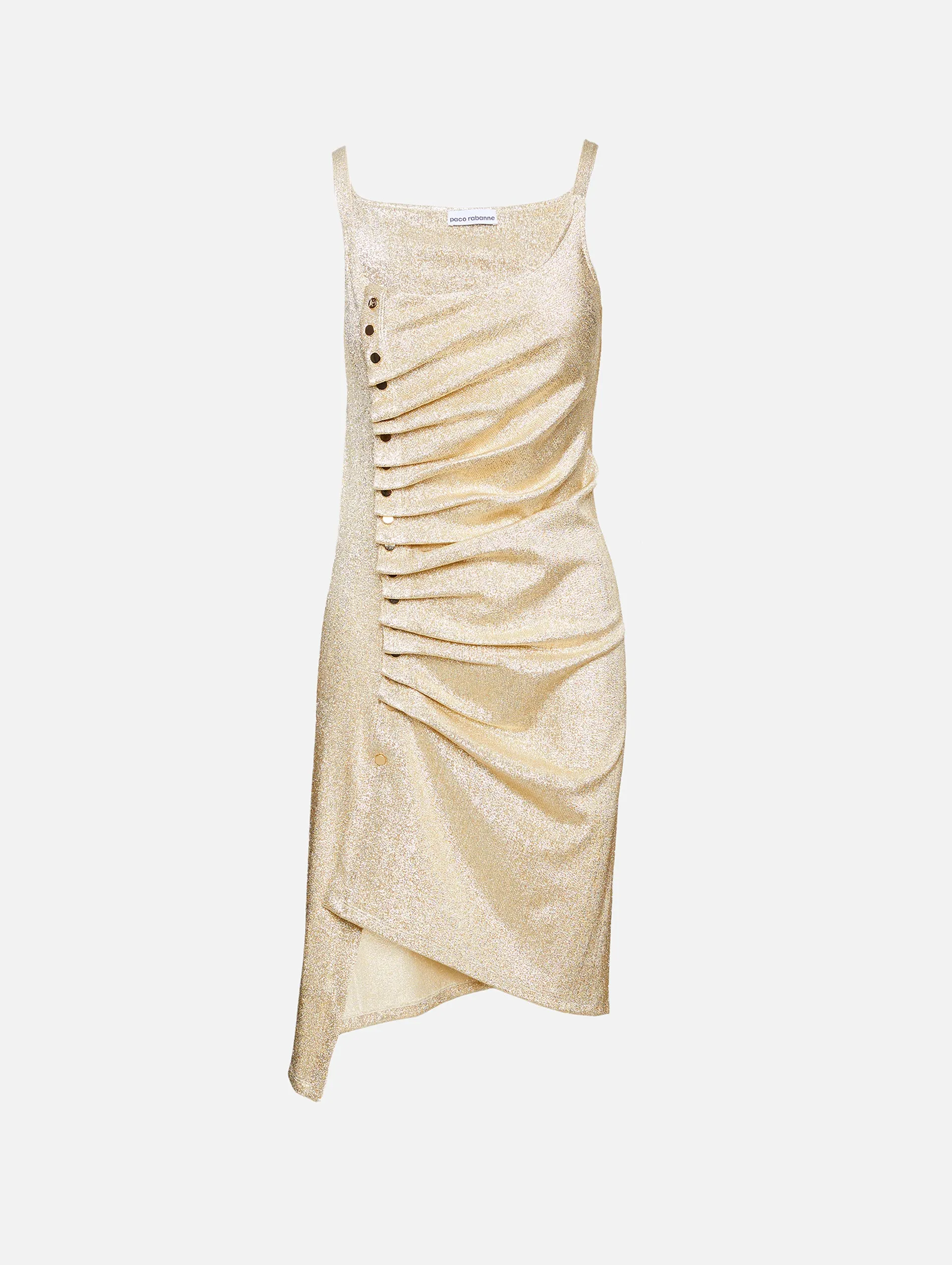 Ruched Lurex Tank Dress