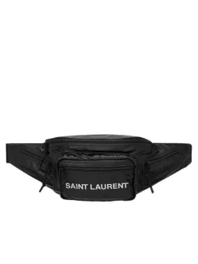 Saint Laurent Nuxx Crossbody Bag in Nylon with Saint Laurent Print