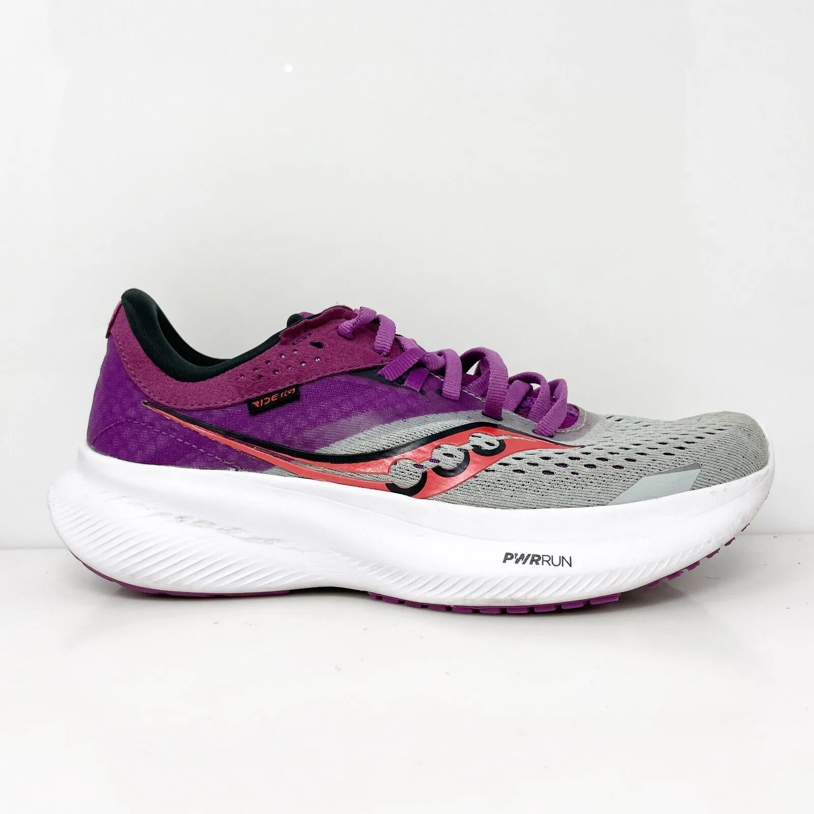 Saucony Womens Ride 16 S10830-91 Gray Running Shoes Sneakers Size 6.5