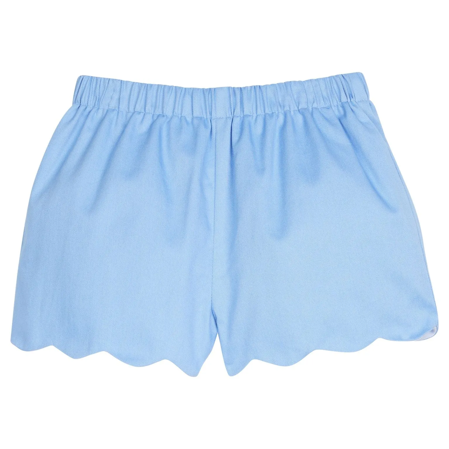 Scallop Short - Light Blue Twill