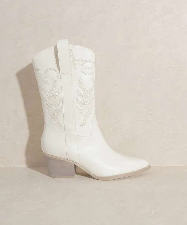 SEPHIRA -  Embroidered Short Boots For Women