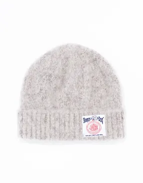 SHAGGY DOG CUFFED HAT - LIGHT GREY