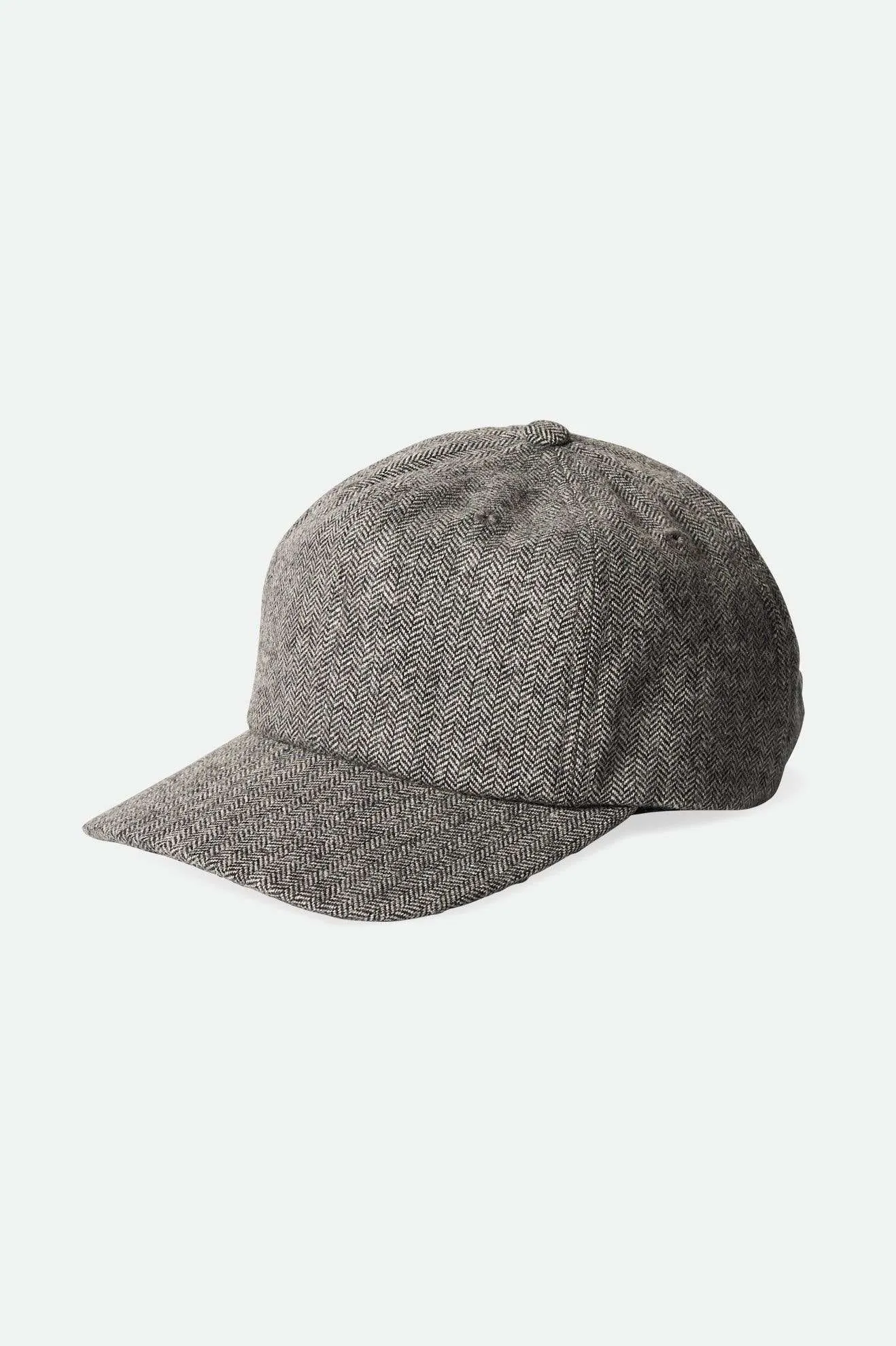 Shelby Adjustable Hat - Grey/Black Herringbone