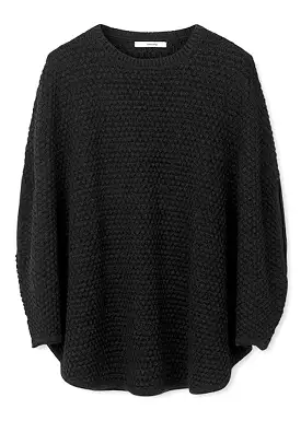 Sibin Linnebjerg Adi Poncho - Black