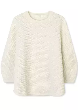 Sibin Linnebjerg Adi Poncho - Offwhite