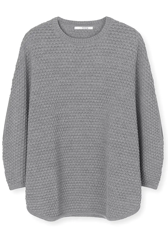 Sibin Linnebjerg Adi Poncho - Sweat Grey