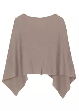 Sibin Linnebjerg Paris Poncho - Dark sand