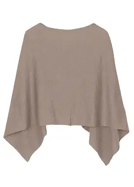 Sibin Linnebjerg Paris Poncho - Dark sand