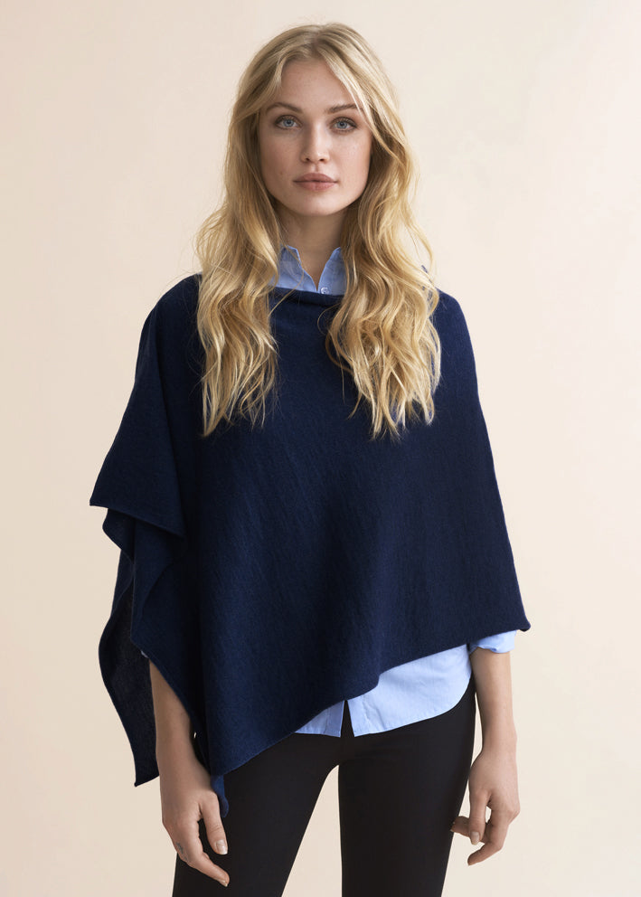 Sibin Linnebjerg Paris Poncho - Navy