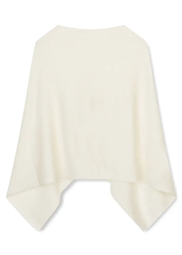 Sibin Linnebjerg Paris poncho - Offwhite