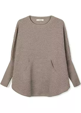 Sibin Linnebjerg Vicki Poncho - Dark Sand