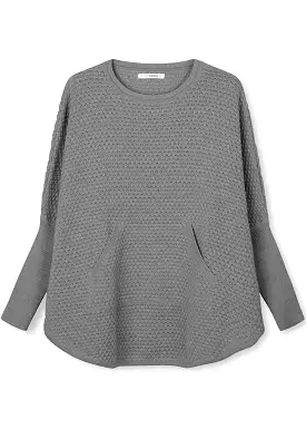 Sibin Linnebjerg Vicki Poncho - Sweat grey