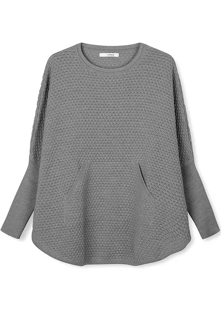 Sibin Linnebjerg Vicki Poncho - Sweat grey