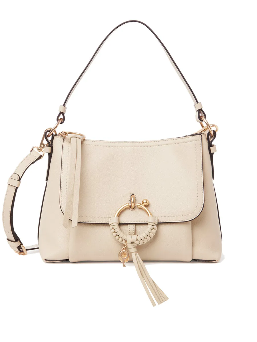 Small Joan Crossbody Bag in Cement Beige