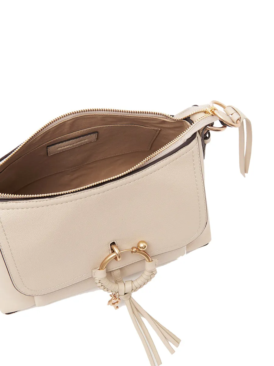 Small Joan Crossbody Bag in Cement Beige