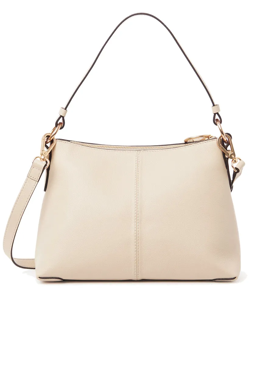 Small Joan Crossbody Bag in Cement Beige