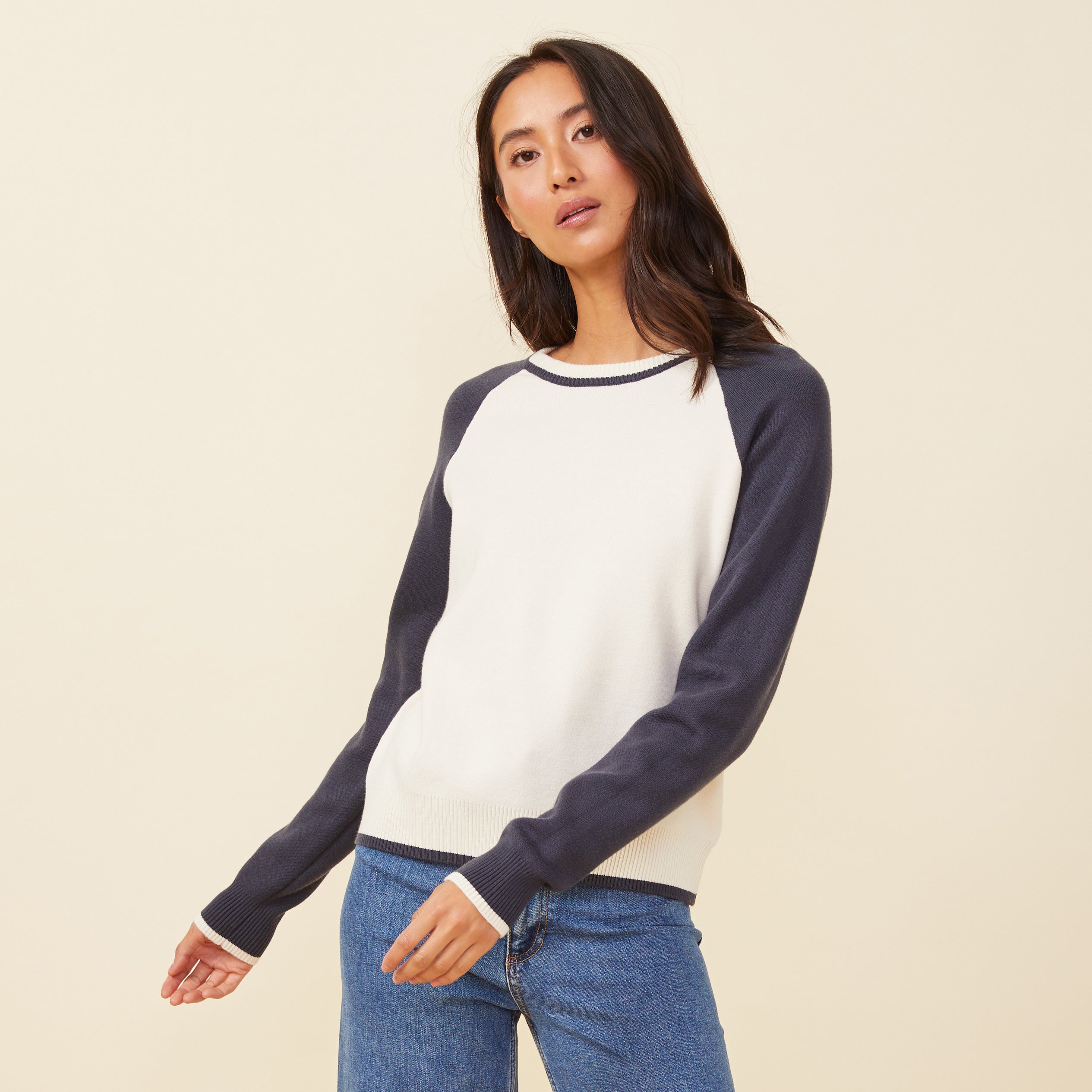 Soft Knit Colorblock Raglan