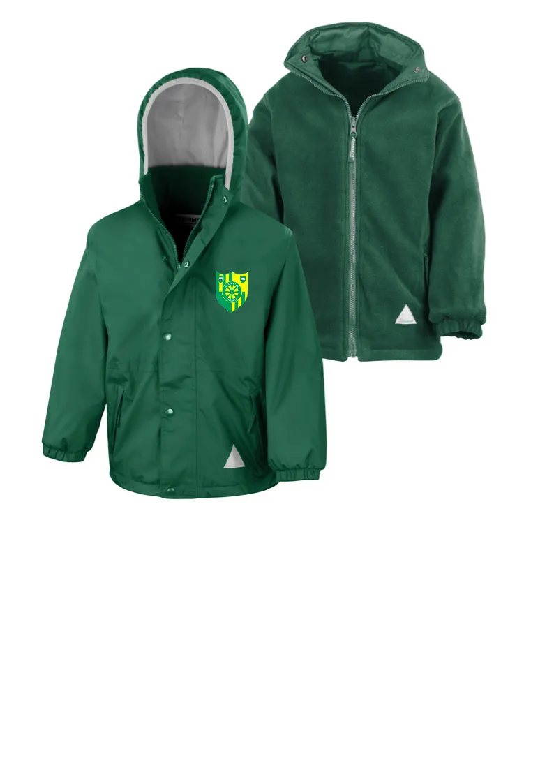 Stanhope Primary School Bottle Green Waterproof Coat