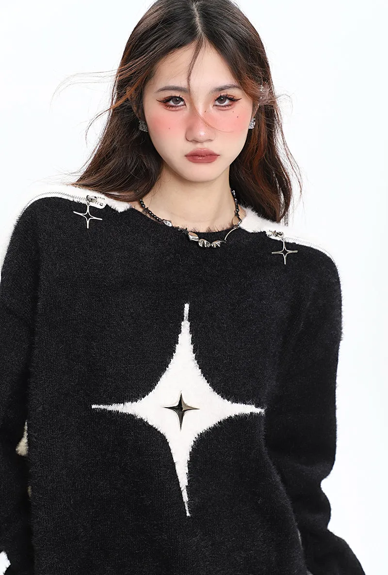 Star Light Long Sleeve Sweater