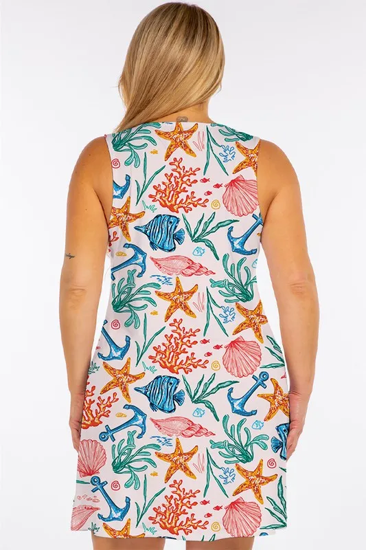 Summer Vacation Starfish Design Dress