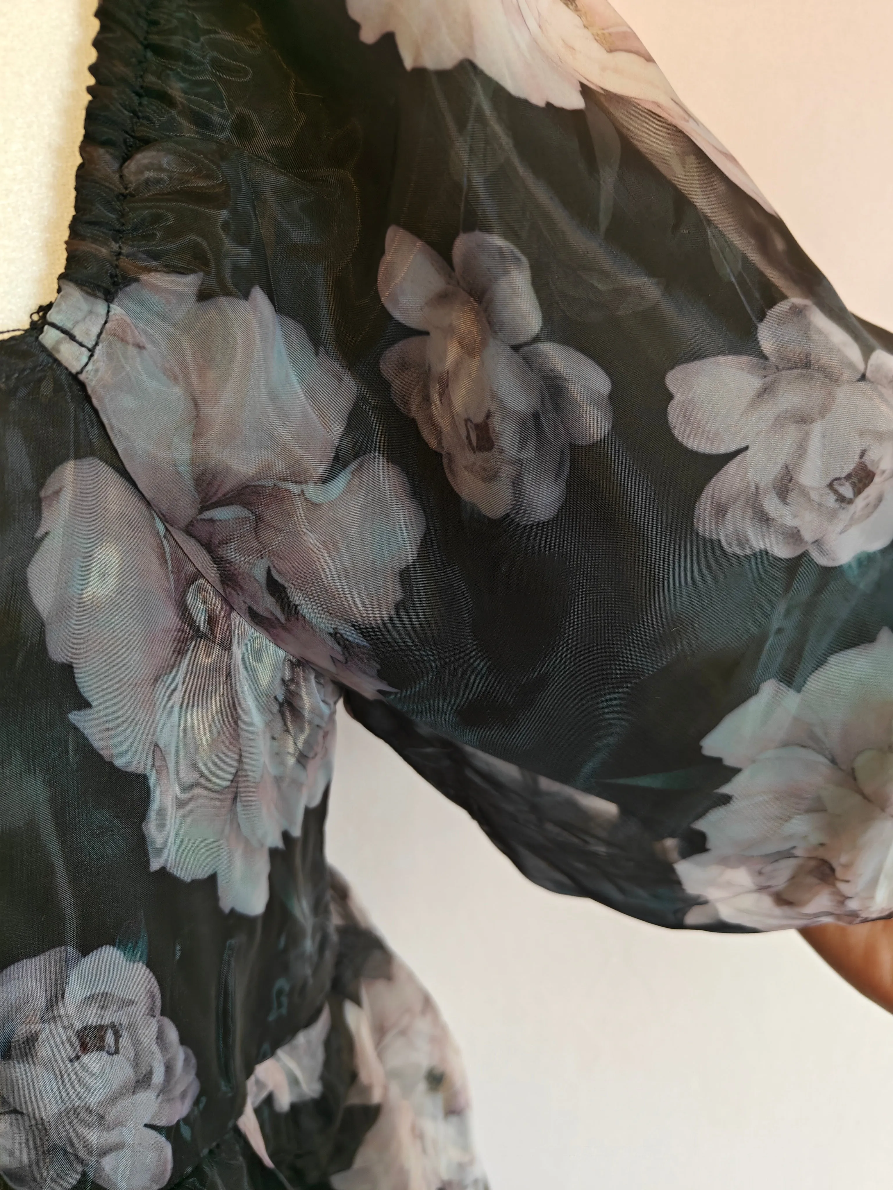 The Black Violet Organza Dress