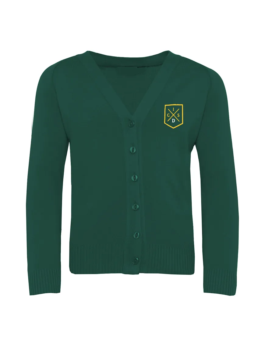 The Independent Grammar School : Durham Bottle Green Cardigan