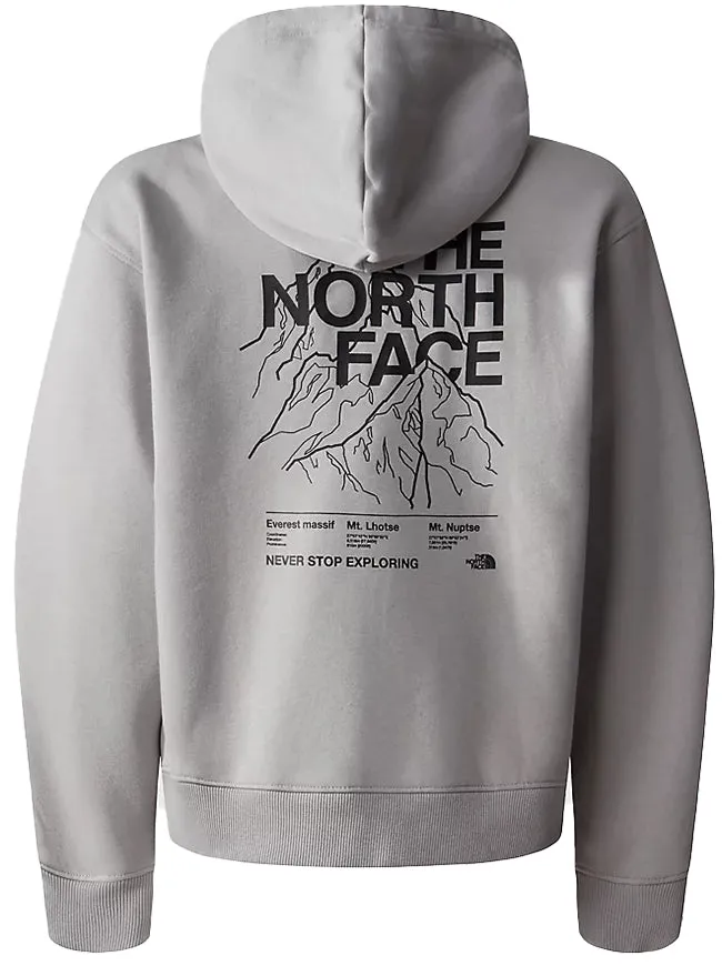 The North Face Kids Mountain Line Hoodie Meld Grey