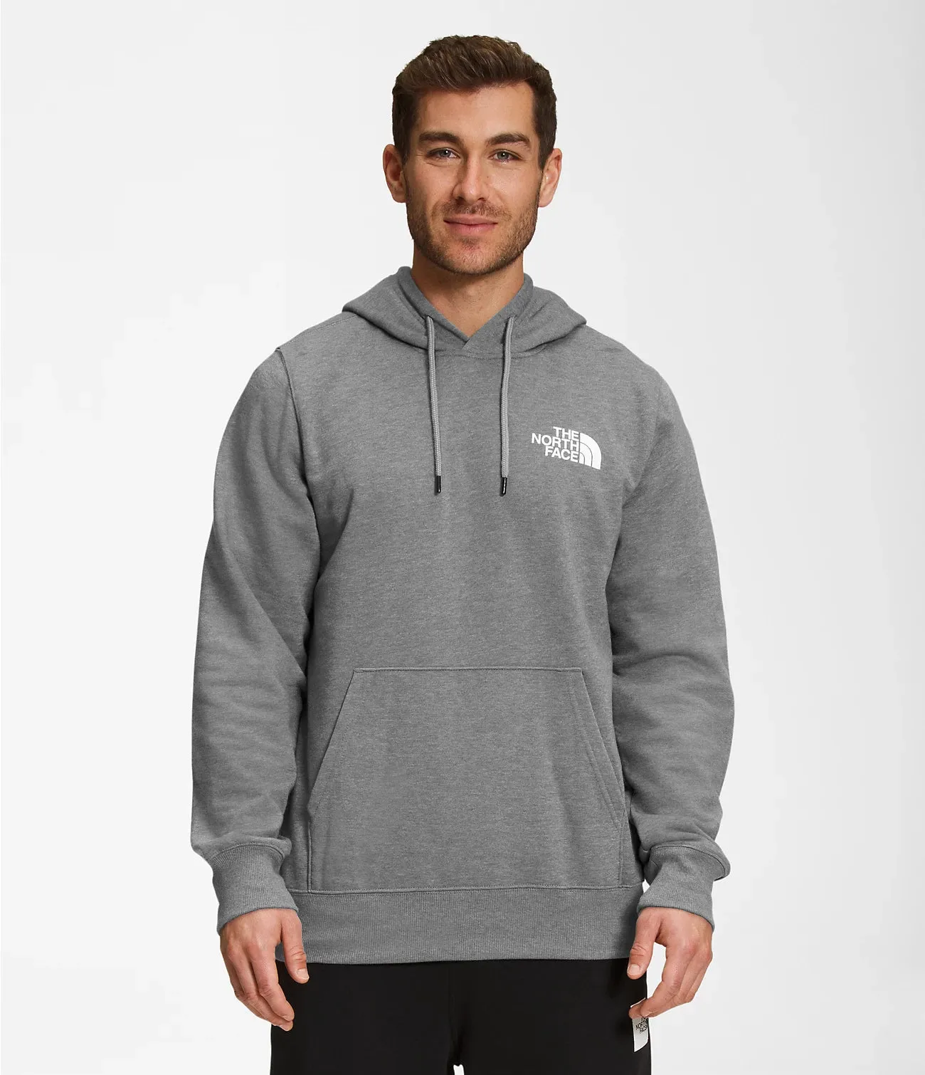 The North Face Men’s Box NSE Pullover Hoodie TNF Medium Grey Heather/TNF Black