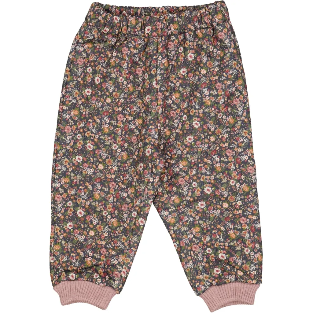 Thermo Pants Alex - ink flowers