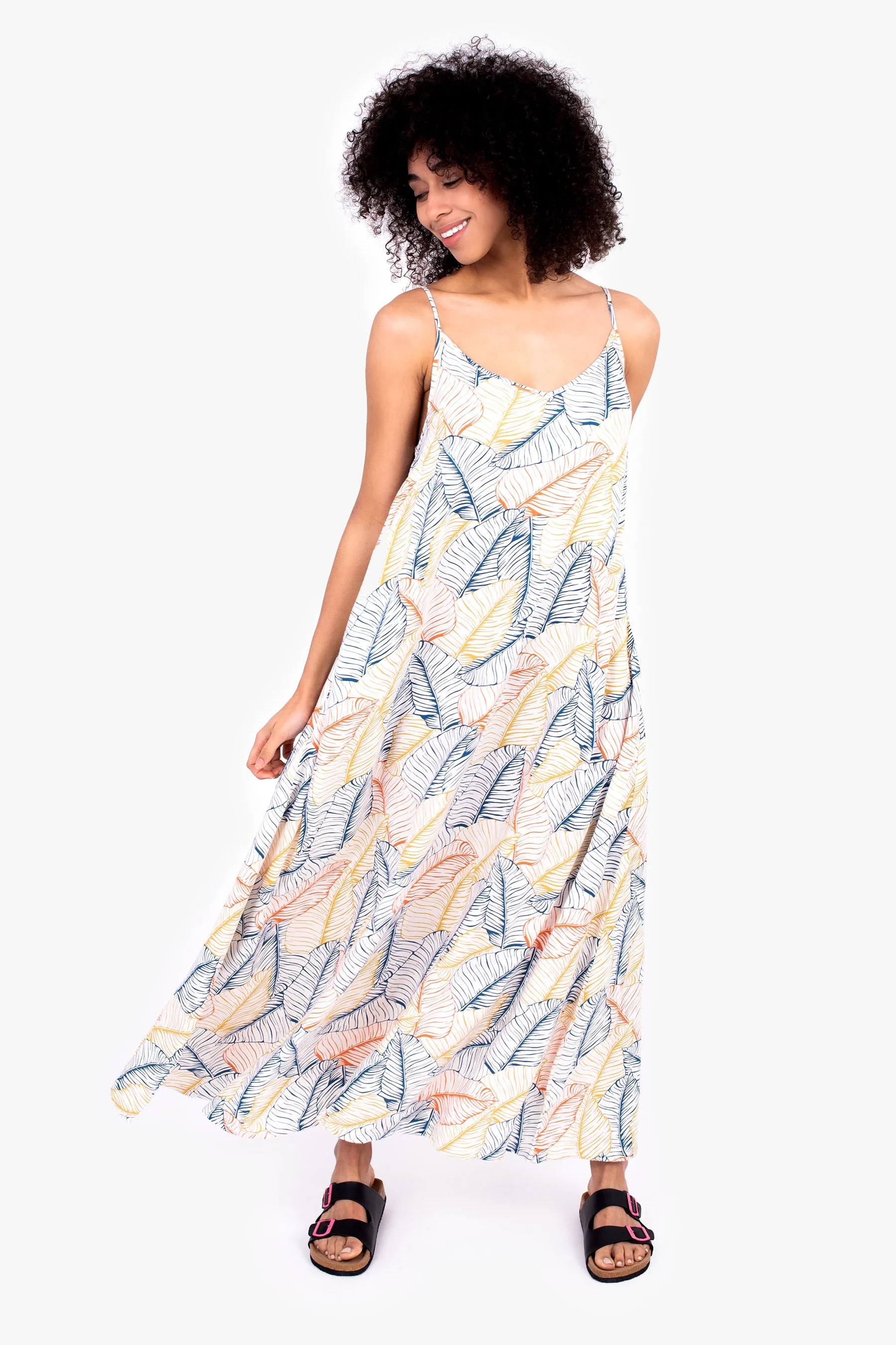 Tropical Leaf Dress